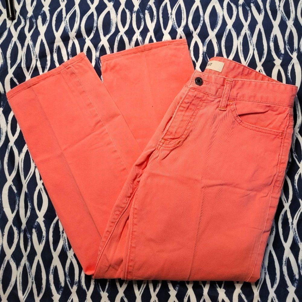 𝅺gap Salmon Pink Pencil Cut Stretch Womens Jeans